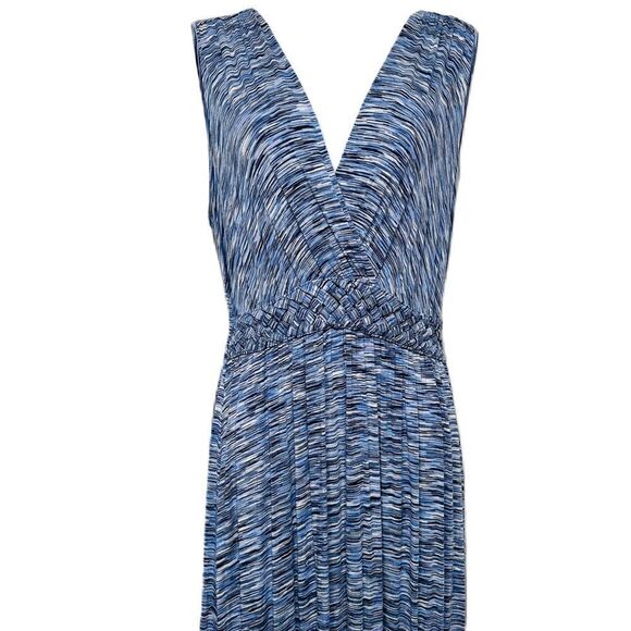 Spense Sleeveless Maxi‎ Dress Size Medium Blue & White Pattern - Picture 10 of 16